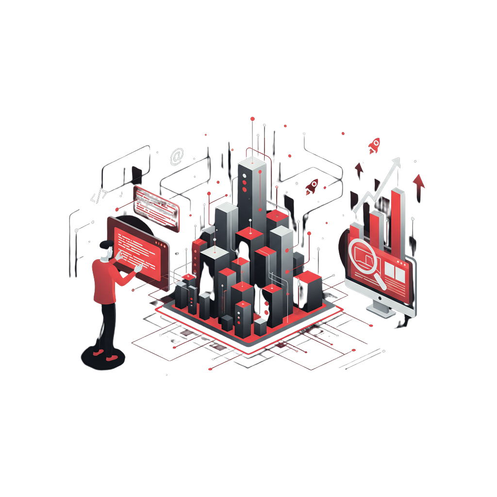 Interface moderna em um notebook